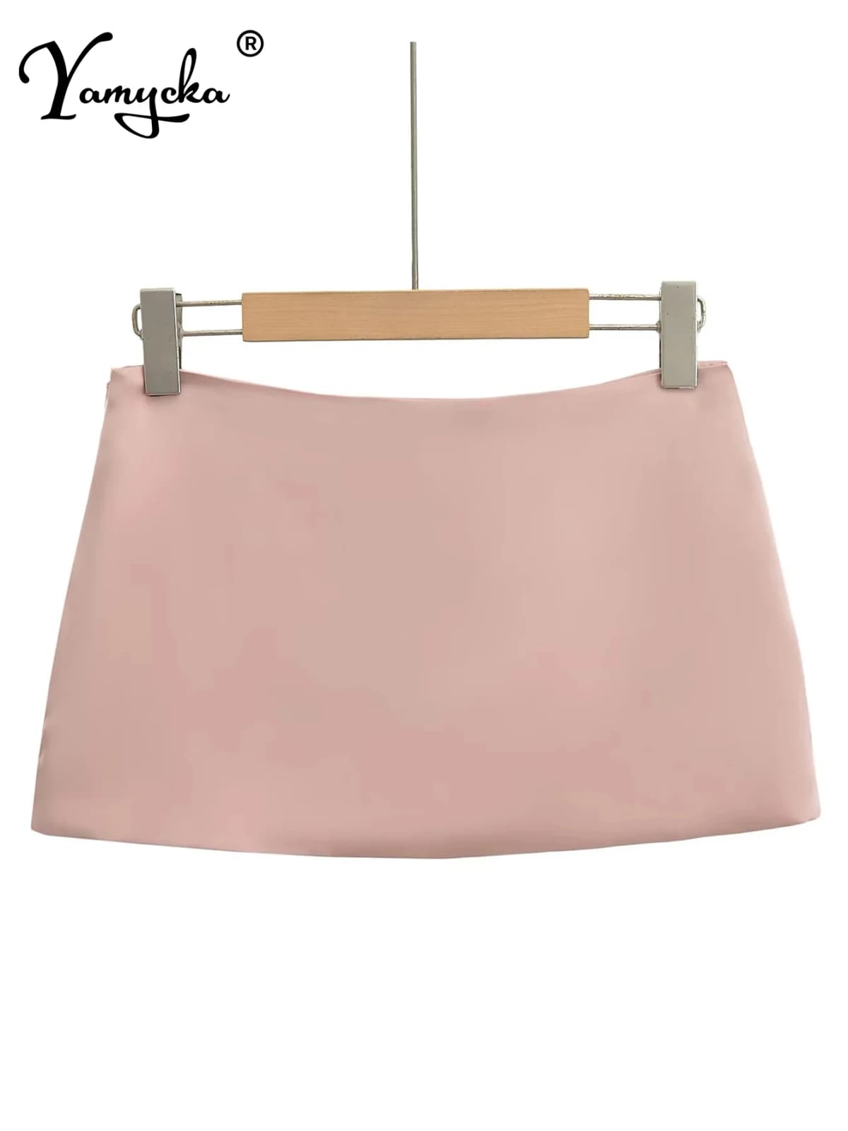 Sexy Vintage Satin Black White Mini Skirt Women Summer Clothes Pink Fashion Short Skirts Woman Clothing Cute Micro Pencil Skirt