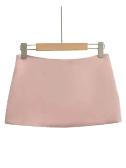 Sexy Vintage Satin Black White Mini Skirt Women Summer Clothes Pink Fashion Short Skirts Woman Clothing Cute Micro Pencil Skirt