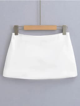 Sexy Vintage Satin Black White Mini Skirt Women Summer Clothes Pink Fashion Short Skirts Woman Clothing Cute Micro Pencil Skirt