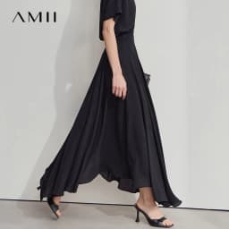 AMII Minimalist Office Lady Skirts Women 2026 New Summer Solid Loose Asymmetric Large A-line Skirt Female Fashion 12542168