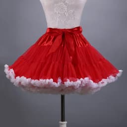 New Adult Short Tulle Pettiskirt Colorful Tutu Skirt Crinoline Jupon Saia for Women
