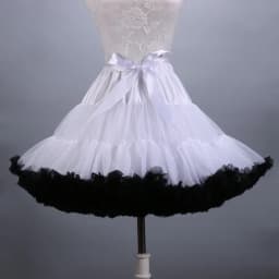New Adult Short Tulle Pettiskirt Colorful Tutu Skirt Crinoline Jupon Saia for Women