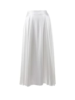 Bornladies Elegant Satin Loose Women Skirt 2025 High Waist Maxi Skirts Streetwear Classic Long Skirt Fashion Female Black Skirt