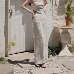 Limiguyue Cotton Linen Solid Skirt Women Design Elastic Waist Split Midi Skirts Spring Summer Straight Half Skirt Versatile 915P