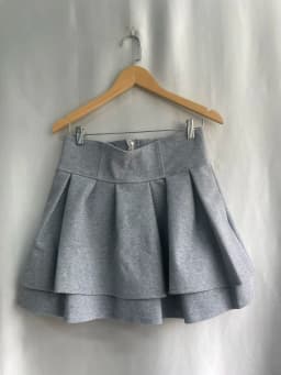 Japan Woolen Winter New Slim Skirts Ball Gown A-line Ruched High Waist Mujer Faldas All-match Preppy Casual Sweet Solid Skirt