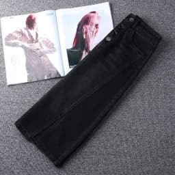 Denim Skirt Women's 2026 Spring/Summer New Slim High Waist Split One Step A-line Wrap Hip Skirts Female Casual Clothing