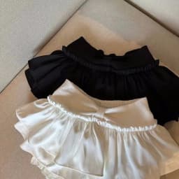 Puffy Pleated Skirt Anti-Panty Flash Skort Ballet Academy Style Cute Flared Mini Skirt for Women Youthful Layered Design