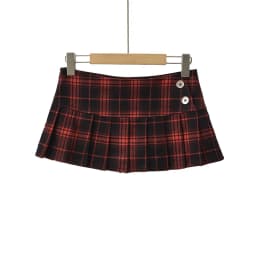 Minifaldas de verano para mujer faldas a cuadros de moda coreana vintage para mujer faldas y2k faldas a cuadros rojas plisadas e
