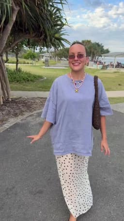 Talenza Summer Polka Dot Maxi Skirts Fashion Casual Contrast Loose Lace Skirts New High-Waisted Vintage Party Vacation Women's