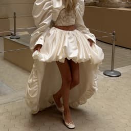 2026 New High Low Ruffled Skirt Bubble Hem Front Short Back Long Formal Party Skirt Wedding Party Bridal Skirt Custom Made