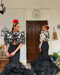 Spanish Black Mermaid Formal Skirt for Women High Waist Ruffled Long Evening Party Skirts 2 Options Tiered Maxi Skirt Custom