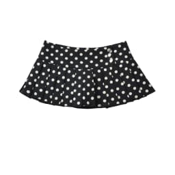 YENKYE Cool Girl Sexy Low Waist Polka Dot Mini Skirt For Women American Retro Pleated Summer Skirts Y2K Saia