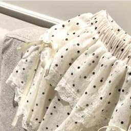 MEXZT Kawaii Dots Mini Skirt Women Japanese Cute Lace Bow Ball Gown Skirts Summer Korean High Waist Ruffles Casual A Line Skirt