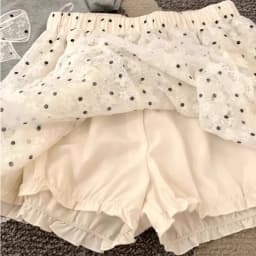 MEXZT Kawaii Dots Mini Skirt Women Japanese Cute Lace Bow Ball Gown Skirts Summer Korean High Waist Ruffles Casual A Line Skirt