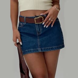 Y2k Vintage Denim Mini Skirt American Retro Washed Blue Pencil Skirts Women High Waist Slim Fit Bodycon A-line Skirt Streetwear
