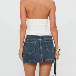 Y2k Vintage Denim Mini Skirt American Retro Washed Blue Pencil Skirts Women High Waist Slim Fit Bodycon A-line Skirt Streetwear