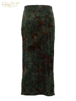 Clacive Fashion Loose Print Women's Skirt 2025 Vintage High Waist Midi Skirts Ladies Elegant Classic Skirt Female Clothing