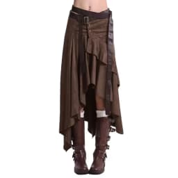 New In Autumn 2025 Trend Streetwear Y2K Skirts For Women's A Line Irregular Patchwork Long Skirts Faldas Woman Clothing
