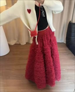 Anti-Aging Tulle Skirt Fashionable Women's Sweet Heavy-Layered Cake Skirt Fluffy Skirt Super Fairy Princess Skirt Semi-Long S...