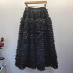 Anti-Aging Tulle Skirt Fashionable Women's Sweet Heavy-Layered Cake Skirt Fluffy Skirt Super Fairy Princess Skirt Semi-Long S...