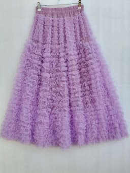 Anti-Aging Tulle Skirt Fashionable Women's Sweet Heavy-Layered Cake Skirt Fluffy Skirt Super Fairy Princess Skirt Semi-Long S...