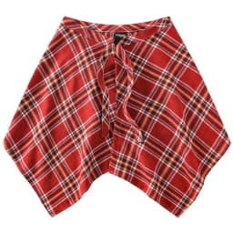 Fashion Tassel Hip Hop Irregular Men and Women Fake Shirt Hem Spring Autumn False Shirt Skirt Half-body Plaid Skirts Womens Saia