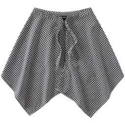 Fashion Tassel Hip Hop Irregular Men and Women Fake Shirt Hem Spring Autumn False Shirt Skirt Half-body Plaid Skirts Womens Saia