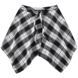 Fashion Tassel Hip Hop Irregular Men and Women Fake Shirt Hem Spring Autumn False Shirt Skirt Half-body Plaid Skirts Womens Saia