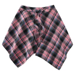 Fashion Tassel Hip Hop Irregular Men and Women Fake Shirt Hem Spring Autumn False Shirt Skirt Half-body Plaid Skirts Womens Saia