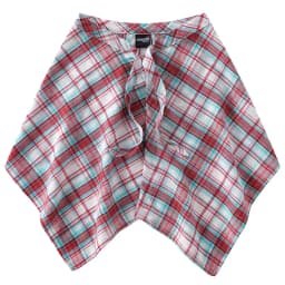 Fashion Tassel Hip Hop Irregular Men and Women Fake Shirt Hem Spring Autumn False Shirt Skirt Half-body Plaid Skirts Womens Saia