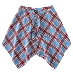 Fashion Tassel Hip Hop Irregular Men and Women Fake Shirt Hem Spring Autumn False Shirt Skirt Half-body Plaid Skirts Womens Saia