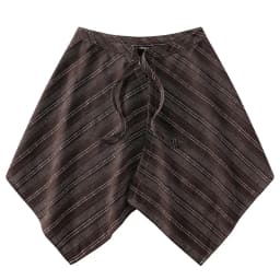 Fashion Tassel Hip Hop Irregular Men and Women Fake Shirt Hem Spring Autumn False Shirt Skirt Half-body Plaid Skirts Womens Saia