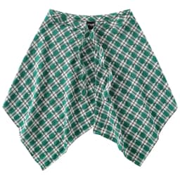 Fashion Tassel Hip Hop Irregular Men and Women Fake Shirt Hem Spring Autumn False Shirt Skirt Half-body Plaid Skirts Womens Saia