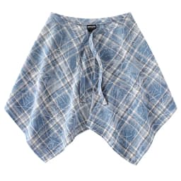 Fashion Tassel Hip Hop Irregular Men and Women Fake Shirt Hem Spring Autumn False Shirt Skirt Half-body Plaid Skirts Womens Saia