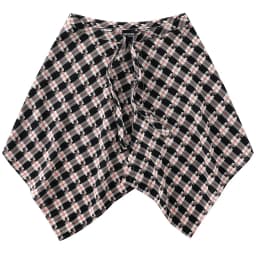 Fashion Tassel Hip Hop Irregular Men and Women Fake Shirt Hem Spring Autumn False Shirt Skirt Half-body Plaid Skirts Womens Saia