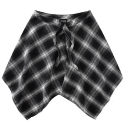 Fashion Tassel Hip Hop Irregular Men and Women Fake Shirt Hem Spring Autumn False Shirt Skirt Half-body Plaid Skirts Womens Saia
