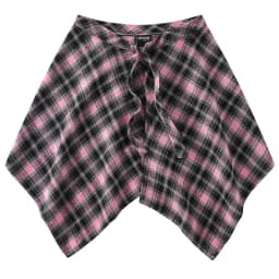 Fashion Tassel Hip Hop Irregular Men and Women Fake Shirt Hem Spring Autumn False Shirt Skirt Half-body Plaid Skirts Womens Saia
