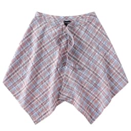 Fashion Tassel Hip Hop Irregular Men and Women Fake Shirt Hem Spring Autumn False Shirt Skirt Half-body Plaid Skirts Womens Saia