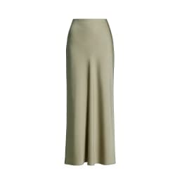 AP 2026 Spring and Summer Women Satin Skirt Solid Color High Quality