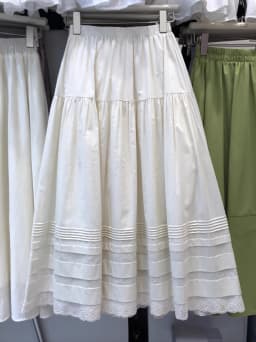 Boho Inspired white skirt women cotton midi skirt spring summer skirt streetwear cotton elegant long skirts for women