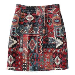 Early Spring Womens Boho Skirt Embroidery A-Line Mini Skirts Chic Geometric Pattern Woolen Vintage Ethnic Style Female Skirts