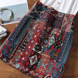 Early Spring Womens Boho Skirt Embroidery A-Line Mini Skirts Chic Geometric Pattern Woolen Vintage Ethnic Style Female Skirts