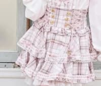 Japanese Style Strap Skirt High Waist Slim Fit High Waist Short Pleated Skirt Autumn Winter New Sweet Fairy Plaid Cake Skirts
