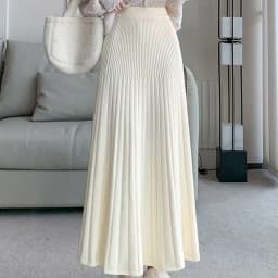 Knitted pleated skirt for women Autumn Winter 2024 new elastic high-waisted slimming A line wrapped buttock fishtail skirt