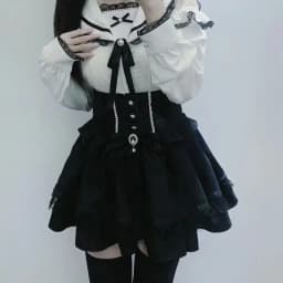 Women's Jirai Kei Lolita Plaid Lace Up High Waist Skirt Sweet A Line Punk Kawaii Subculture Daily Japanese Harajuku Cute Outfit