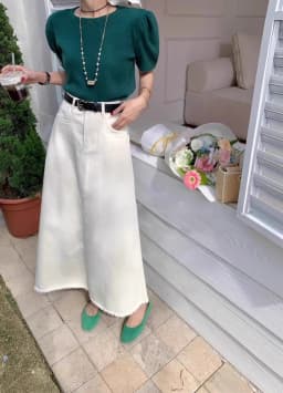 Retro Frayed Hem Denim  Skirt Women Summer Thin Pear aped plus Size a Line Fi Tail Skirt High Waist Cotton Blend