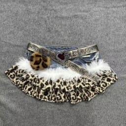 Hot Girl Goth Retro Slim Darkly Skirts Female Aesthetic Sexy A-line Outfits Vintage Y2k Patchwork Cowboy Short Mini Skirt Women