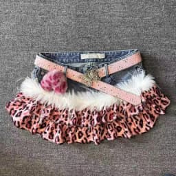 Hot Girl Goth Retro Slim Darkly Skirts Female Aesthetic Sexy A-line Outfits Vintage Y2k Patchwork Cowboy Short Mini Skirt Women