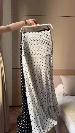 Mermaid Skirts Women Long Skirt Ruffles Hem High Waist Stretch Folds Floor Length A Line Female Spring Summer 2026 Streetwear