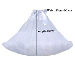 Vintage Style Lolita Petticoat with Floral Details Layered Crinoline Bustle Skirt for Wedding Dresses, Cosplay Tutu Undergarment